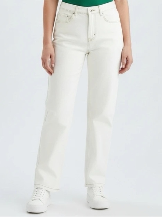 Reclaimed Vintage Denim - Reclaimed Vintage Cream High Rise Jeans